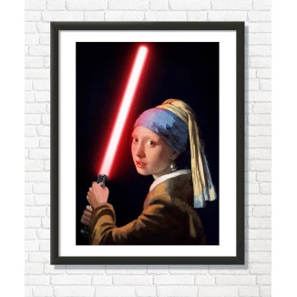 Girl with the Lightsaber (50cm x 70cm)