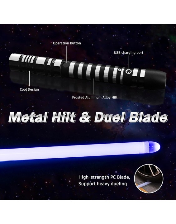  Lightsaber, Full 39 Inch Length, Rechargable Light Saber