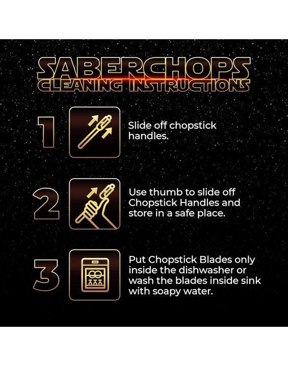 LIGHTSABER CHOPSTICKS LIGHT UP CHOPSTICK LED