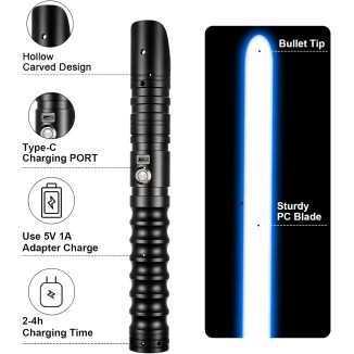 FX Dueling Lightsaber RGB 16 Colors Changeable Premium Aluminium Alloy Hilt Light Saber