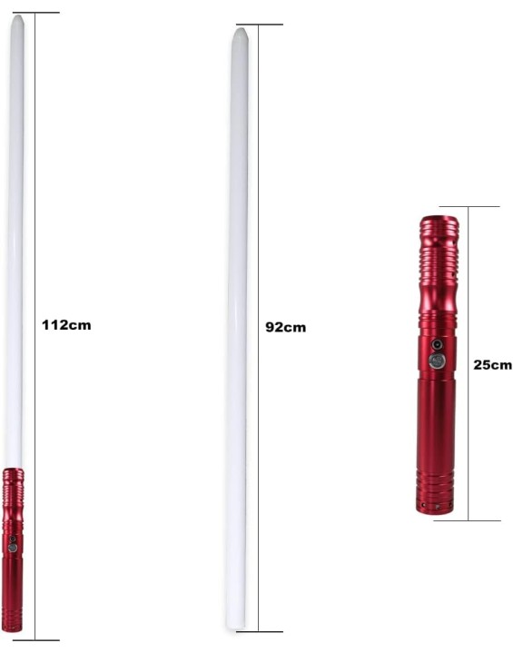 | Realistic Metal Red Hilt Dueling Sabers