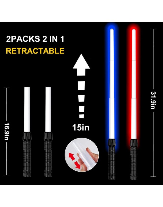 Light Up Saber with FX Sound, Light Sabers for Kids with Realistic Handle