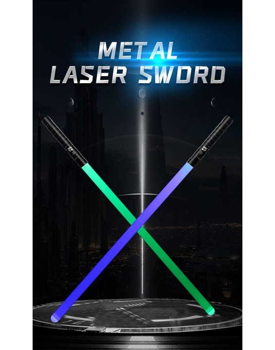 Light Up Saber 2-in-1 LED FX Dual Light Swords Set