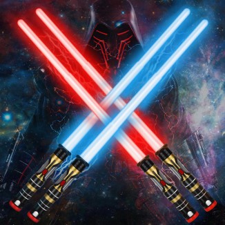 4 Pack Lightup Saber, Telescopic Extendable