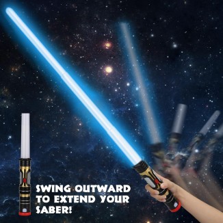 4 Pack Lightup Saber, Telescopic Extendable