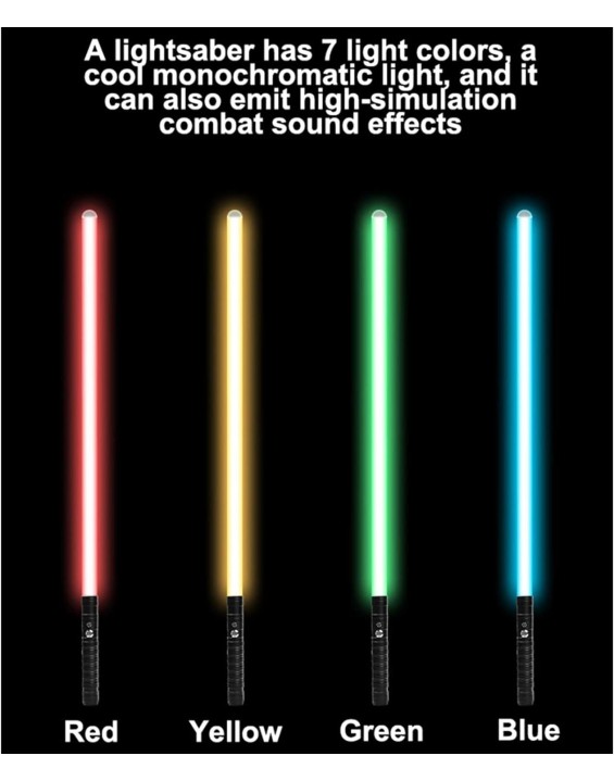 Lightsaber Rechargeable Cosplay RGB connectable 2-in-1 Lightsaber RGB Color Advanced Alloy hilt Lightsaber