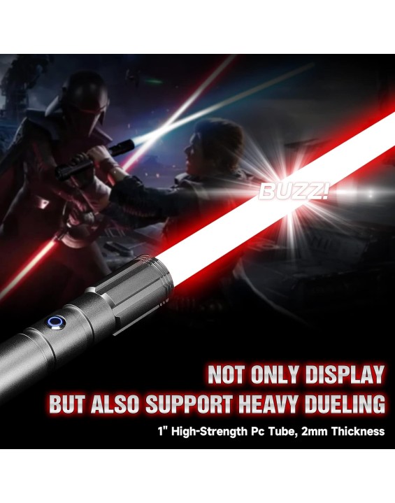 Light Saber with Motion Control, Heavy Dueling Light Sabers Sword Smooth Swing 12 RGB Colors