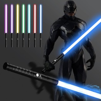 Lightsaber RGB15 Colors Metal Hilt 3 Sound Modes Rechargeable Force FX Heavy Dueling Light Saber