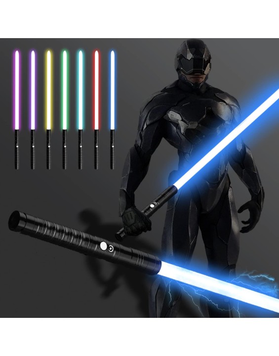 Lightsaber RGB15 Colors Metal Hilt 3 Sound Modes Rechargeable Force FX Heavy Dueling Light Saber