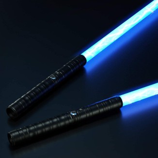 2-in-1dark Swords,RGB 7 Colors Changeable Premium Aluminium Alloy Hilt Dual Lightsabers Support Real Heavy Duels Suitable