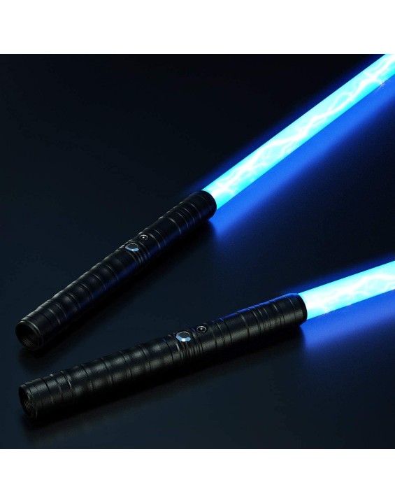 2-in-1dark Swords,RGB 7 Colors Changeable Premium Aluminium Alloy Hilt Dual Lightsabers Support Real Heavy Duels Suitable