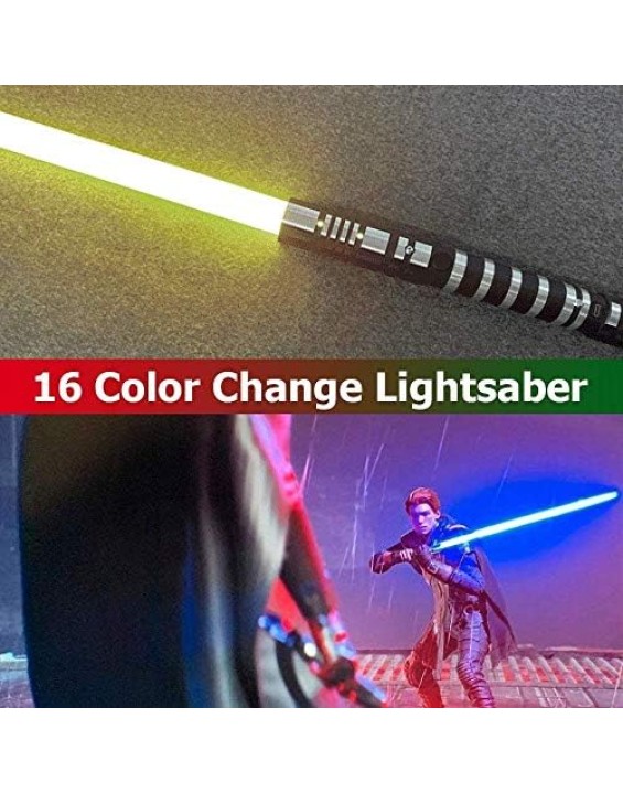 Lightsaber, 16-Color RGB Lightsabers USB Charging Force Lighting Saber