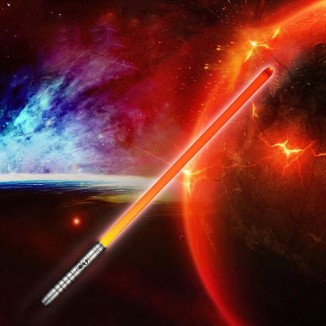 Lightsaber Metal Aluminum Handle, Force FX Saber with 2 Modes of Sound and Light (Motion Sensitive)