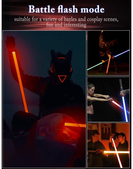  Lightsaber-Toy Fx-Saber Dueling-Force RGB-Sword - Type-C Rechargeable Metal Hilt Force Fx Dueling 15 Colors Real Lightsaber