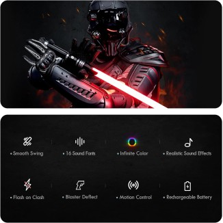 Upgrade RGB3.0 Smooth Swing Light Saber, Motion Control Light Saber