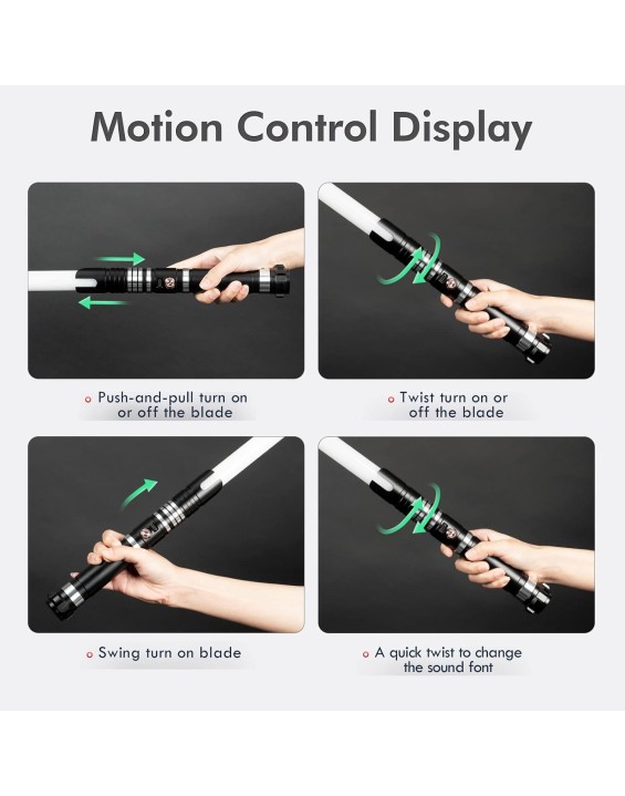 Upgrade RGB3.0 Smooth Swing Light Saber, Motion Control Light Saber