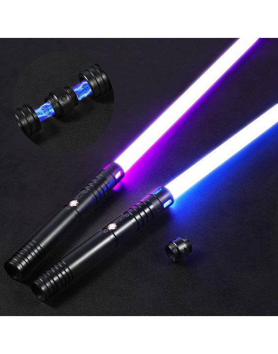 2Pack FX Dueling Lightsaber Battle Sounds Metal Hilt Update 20 Colors Changeable