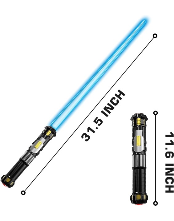 4 Pack Light up Sword Saber with FX Sound