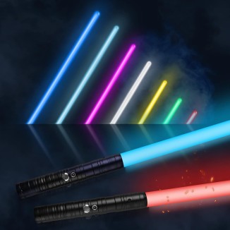 Lightsaber 2 Pack RGB 15 Colors Metal Hilt FX Light Saber