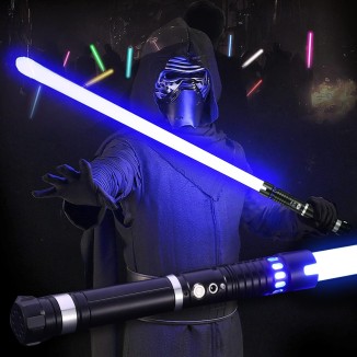 Dueling Lightsaber for Adults- Smooth Swing FX Lightsaber 10 Sounds Font Volume Adjustable RGB Real Lightsabers