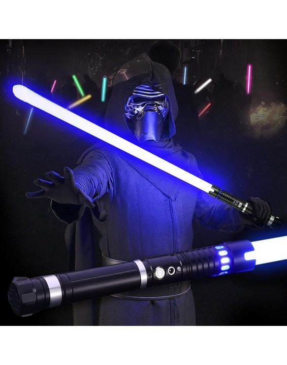 Dueling Lightsaber for Adults- Smooth Swing FX Lightsaber 10 Sounds Font Volume Adjustable RGB Real Lightsabers