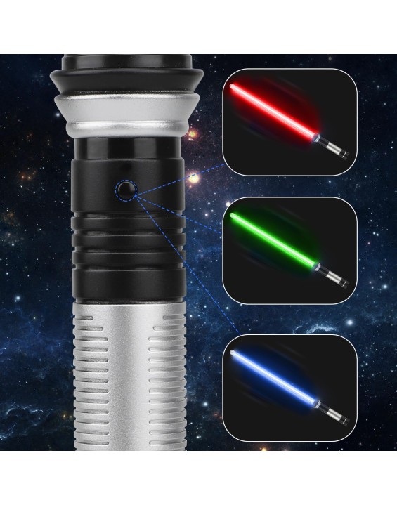 2 Pack Saber for Kids Expandable Light Up Sword for Kids 2in1 LED