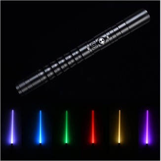 Dueling Lightsaber for Adults Smooth Swing Infinite Color Changing RGB Light Saber, 7 Preset Colors and FX Sound Changeable