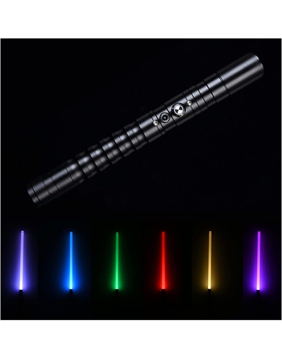 Dueling Lightsaber for Adults Smooth Swing Infinite Color Changing RGB Light Saber, 7 Preset Colors and FX Sound Changeable