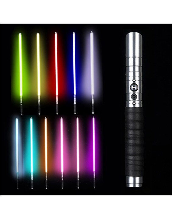 Light Saber Rechargeable 11 RGB Color Changeable Premium Aluminium Alloy Hilt Dueling LED Light Saber