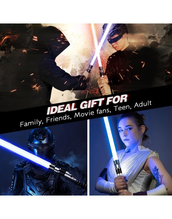 Motion Control Dueling Lightsaber - Smooth Swing Light Sabers 16 Colors 16 Sound Fonts Light Saber