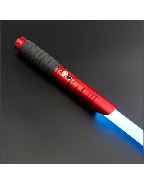 Dueling Lightsaber 360° Smooth Swing Infinite Color Changing RGB Light Saber, 12 Preset Colors 10 Sound FX Lightsabers