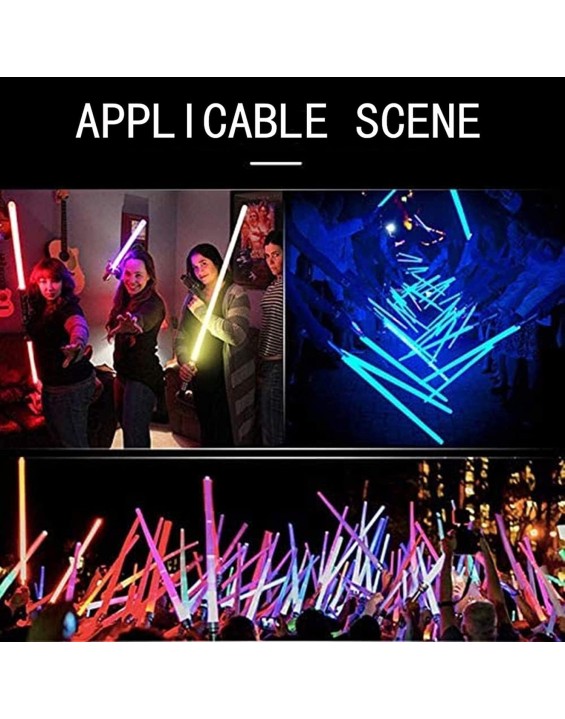 2pcs Dueling Light Sword Light Up Sword Toy RGB 7 Colors Rechargeable Light Saber