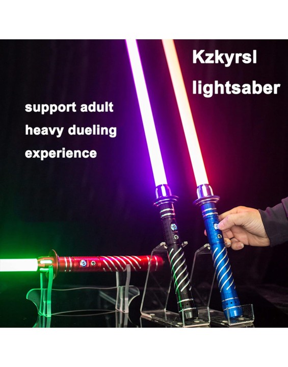  Adult Heavy Dueling Lightsaber, Non-Slip Metal Sword Hilt RGB 11 Light Colors and 7 Sound Effects