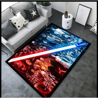 Rug Characters Rug,Lightsaber Rug,Living Room Rug,Rugs for Bedroom,Area Rug