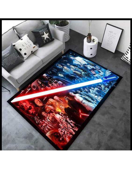 Rug Characters Rug,Lightsaber Rug,Living Room Rug,Rugs for Bedroom,Area Rug