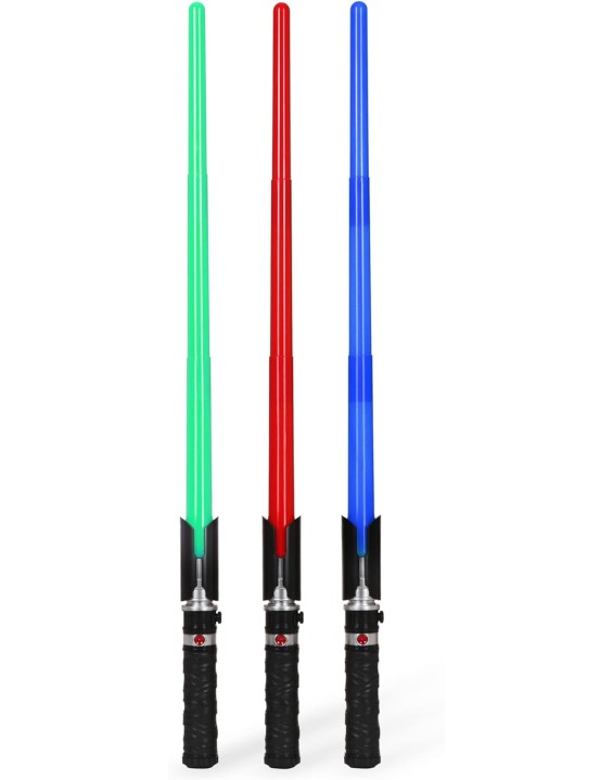 Lightsaber Toy (3 Pack) with Electronic Lights and Sound Effect