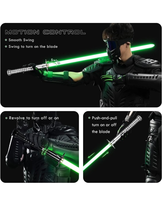 Smooth Swing Dueling Lightsaber, 12 Sound Fonts Change and 16 RGB Infinite Color Changing