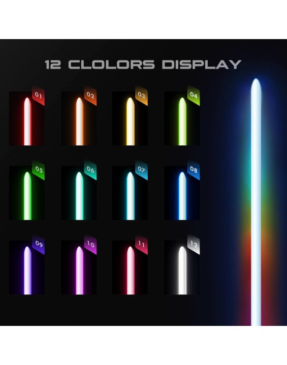 Smooth Swing Dueling Lightsaber, 12 Sound Fonts Change and 16 RGB Infinite Color Changing