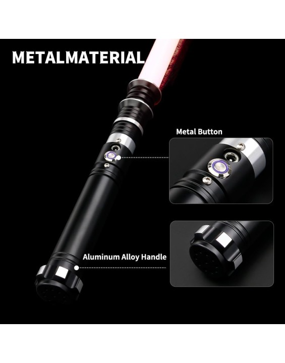 LWE11B 12 ColorsFX Sound for Kids, Teen Expandable Light Up Saber (Black)