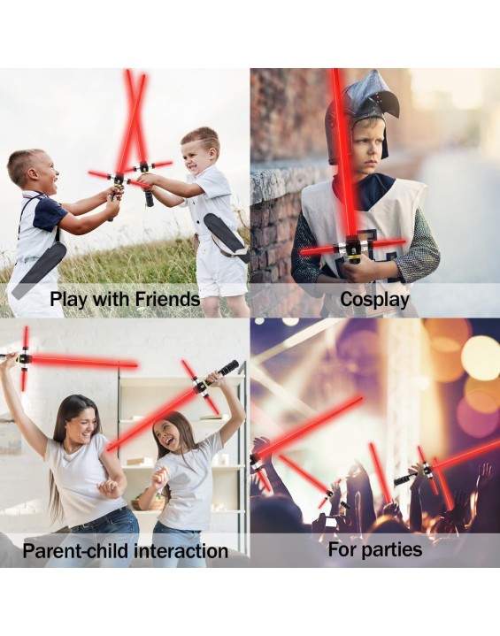 Light Up Saber for Kids, Red Light Swords with FX Sound