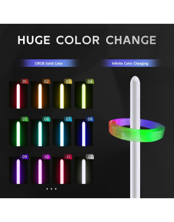 Light Saber with Motion Control, Heavy Dueling Light Sabers Sword Smooth Swing 12 RGB Colors,10 Fonts Blaster Sound