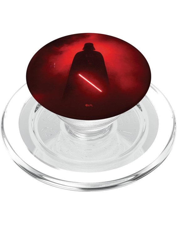 Darth Vader Red Lightsaber Shadow PopSockets MagSafe PopGrip for iPhone