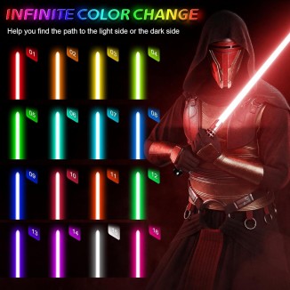 Smooth Swing Dueling Lightsaber, Infinite RGB 16 Colors Changeable Motion Control Light Sabers