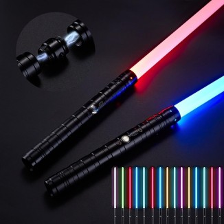 2 in 1 Dueling Lightsaber 15 RGB Colors Changeable 3 Modes