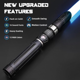 Saberforms Lightsaber Dueling Light Saber with12 RGB Colors 16 Sound Fonts and Motion Control