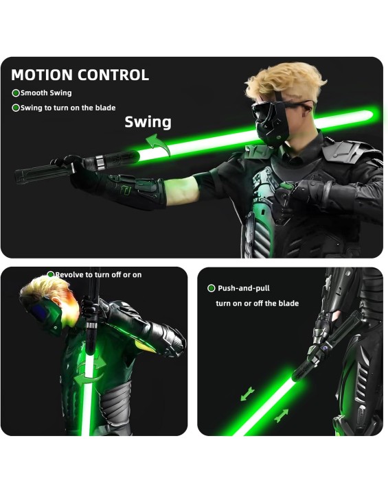 Saberforms Lightsaber Dueling Light Saber with12 RGB Colors 16 Sound Fonts and Motion Control