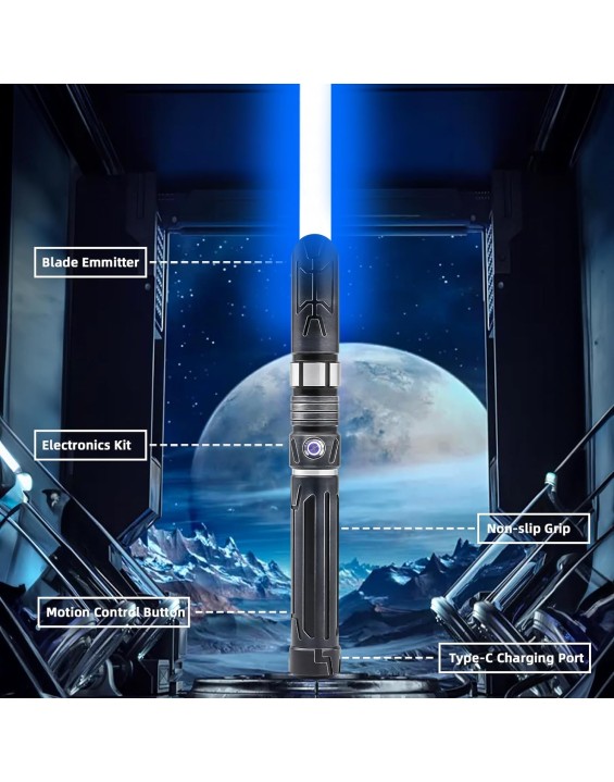 Saberforms Lightsaber Dueling Light Saber with12 RGB Colors 16 Sound Fonts and Motion Control