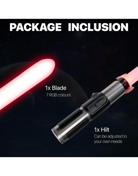 Lightsaber - Aluminum Lightsabers for Dueling - Flash on Clash 13 Color Changing Rechargeable Lightsaber