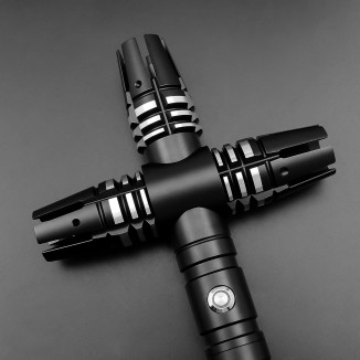 Heavy Dueling Light Saber for Adults Smooth Swing Metal Hilt 16 Fonts Sound Motion Control Lightsaber Party Cosplay (RGB Version)