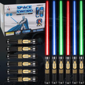 Liberty Imports 12 Pack LED Light Up Sabers Set